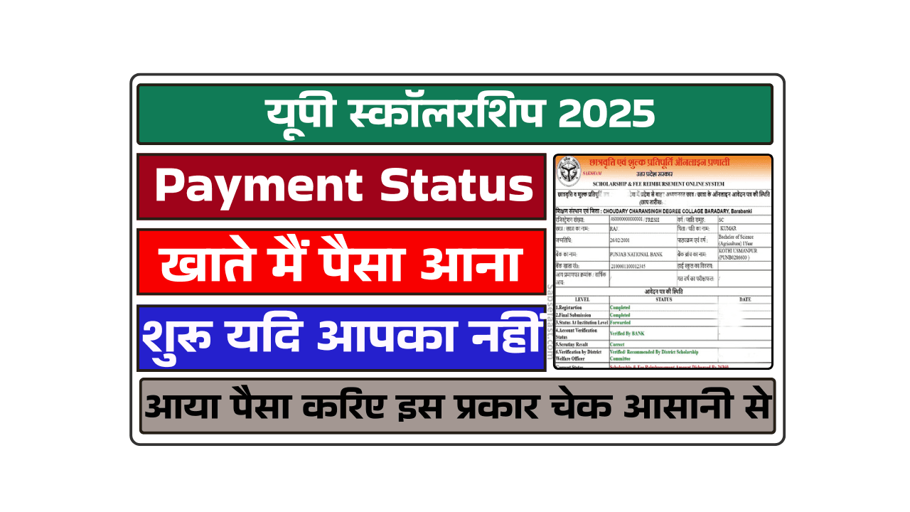 UP Scholarship Status 2025