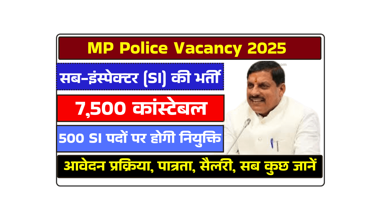 MP Police Vacancy 2025