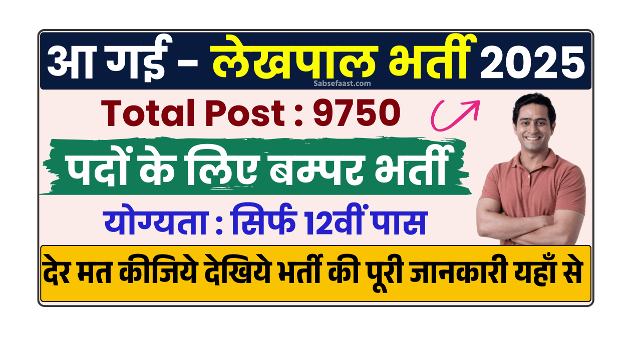 UP Lekhpal Recruitment 2025