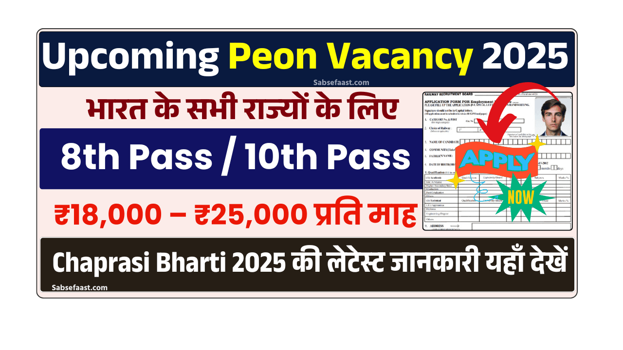 Chaprasi Bharti 2025